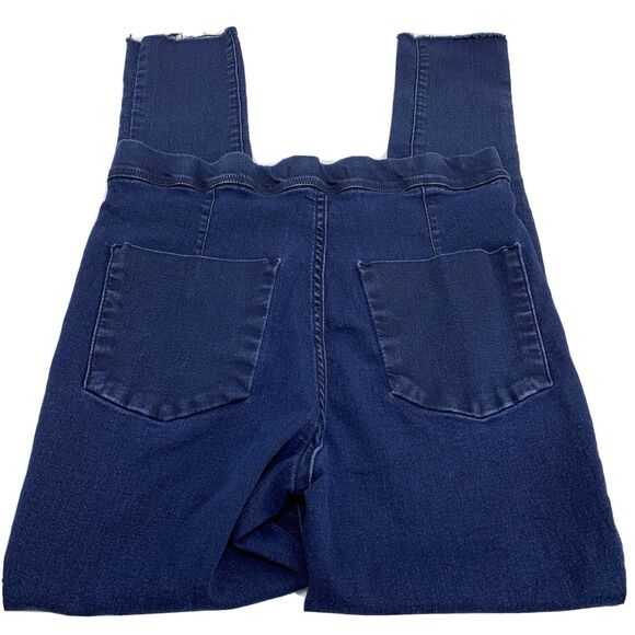 Free People Legging Blue Jeans Skinny Raw Hem Pull On Stretch Pants Womens sz 28 - Picture 4 of 4